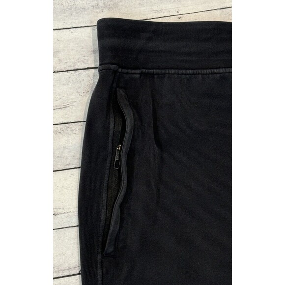 LULULEMON Mens Sweat Pants Sz L Black Jogger Tapered Zip Pockets Gym Heavyweight - Picture 5 of 16
